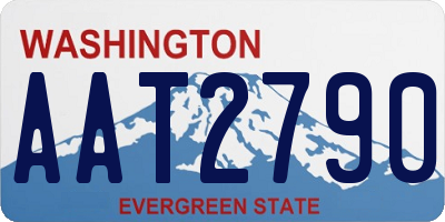 WA license plate AAT2790