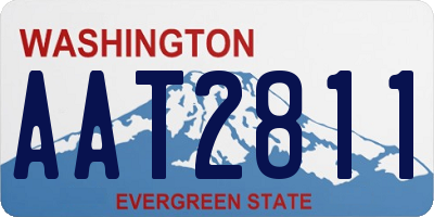 WA license plate AAT2811