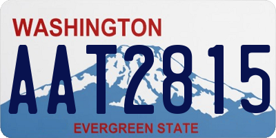WA license plate AAT2815