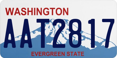 WA license plate AAT2817