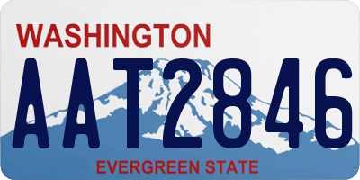 WA license plate AAT2846