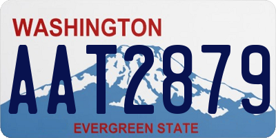 WA license plate AAT2879