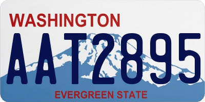 WA license plate AAT2895