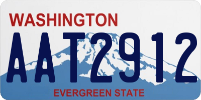WA license plate AAT2912