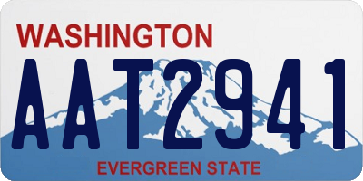 WA license plate AAT2941