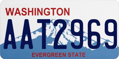 WA license plate AAT2969
