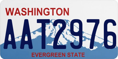 WA license plate AAT2976