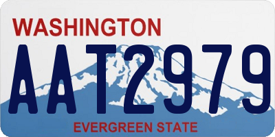WA license plate AAT2979