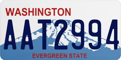WA license plate AAT2994