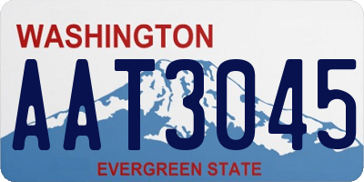 WA license plate AAT3045
