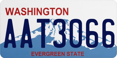 WA license plate AAT3066