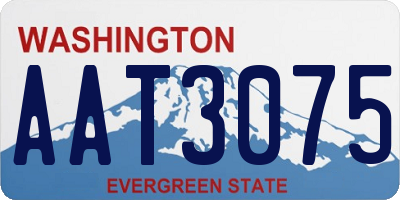 WA license plate AAT3075