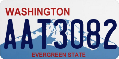 WA license plate AAT3082