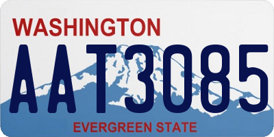 WA license plate AAT3085
