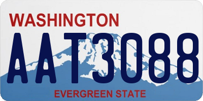 WA license plate AAT3088