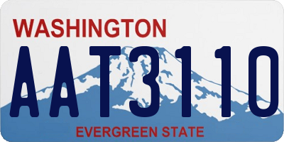 WA license plate AAT3110