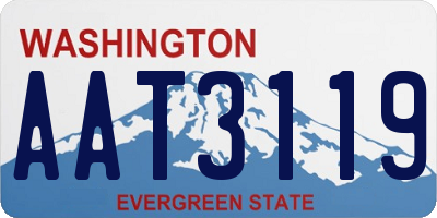 WA license plate AAT3119