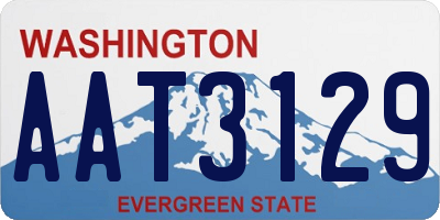 WA license plate AAT3129