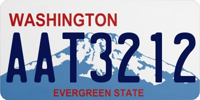 WA license plate AAT3212