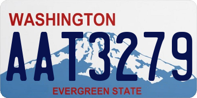 WA license plate AAT3279