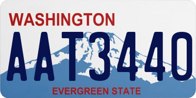 WA license plate AAT3440