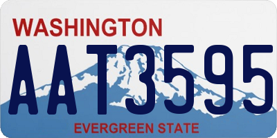 WA license plate AAT3595