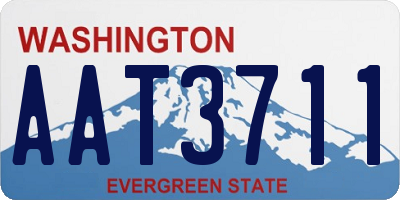 WA license plate AAT3711