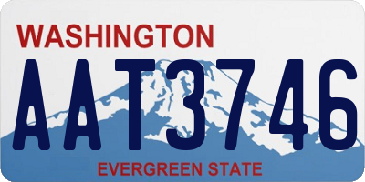 WA license plate AAT3746