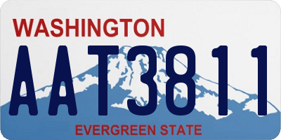 WA license plate AAT3811