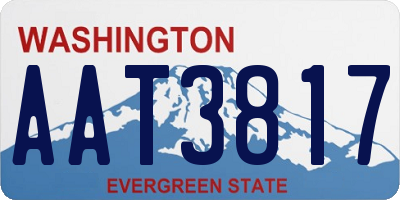 WA license plate AAT3817