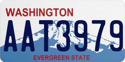WA license plate AAT3979