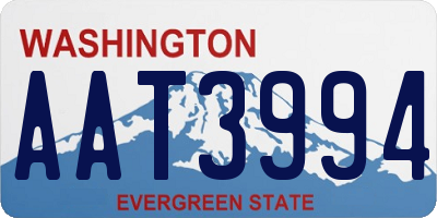 WA license plate AAT3994