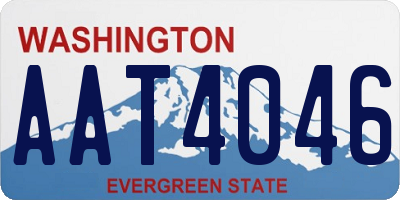 WA license plate AAT4046