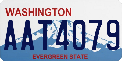 WA license plate AAT4079