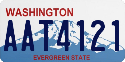 WA license plate AAT4121