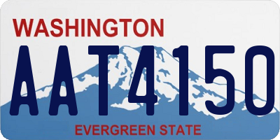 WA license plate AAT4150
