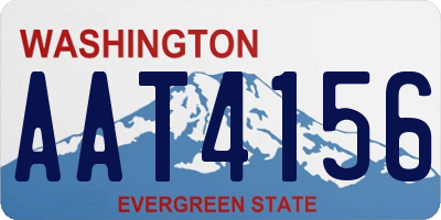 WA license plate AAT4156