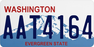 WA license plate AAT4164