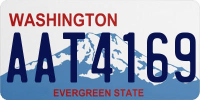 WA license plate AAT4169