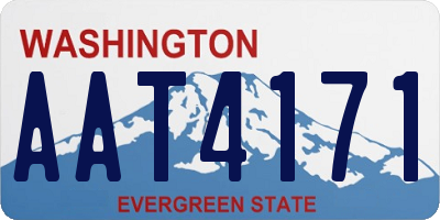 WA license plate AAT4171