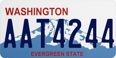 WA license plate AAT4244
