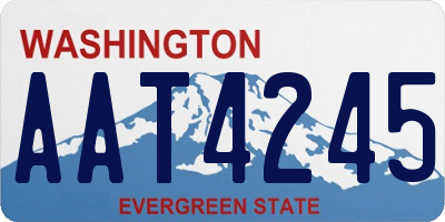 WA license plate AAT4245