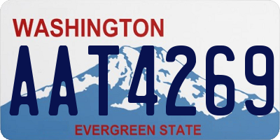WA license plate AAT4269