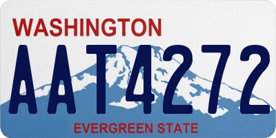 WA license plate AAT4272