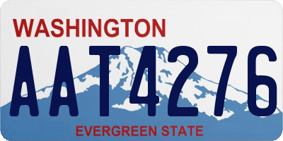 WA license plate AAT4276