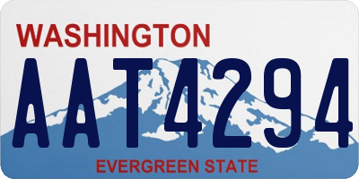 WA license plate AAT4294
