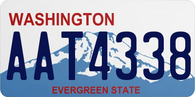 WA license plate AAT4338