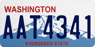 WA license plate AAT4341