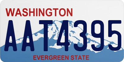 WA license plate AAT4395