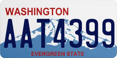 WA license plate AAT4399